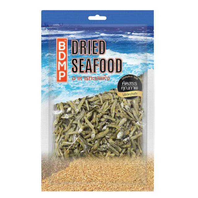 BDMP Dried Anchovies / Dried Silver Whitebait 100g (1 Pack) | BDMP ปลาข้าวสารแห้ง น้ำหนัก 100 กรัม (ปลาแห้ง) 1 แพ็ค