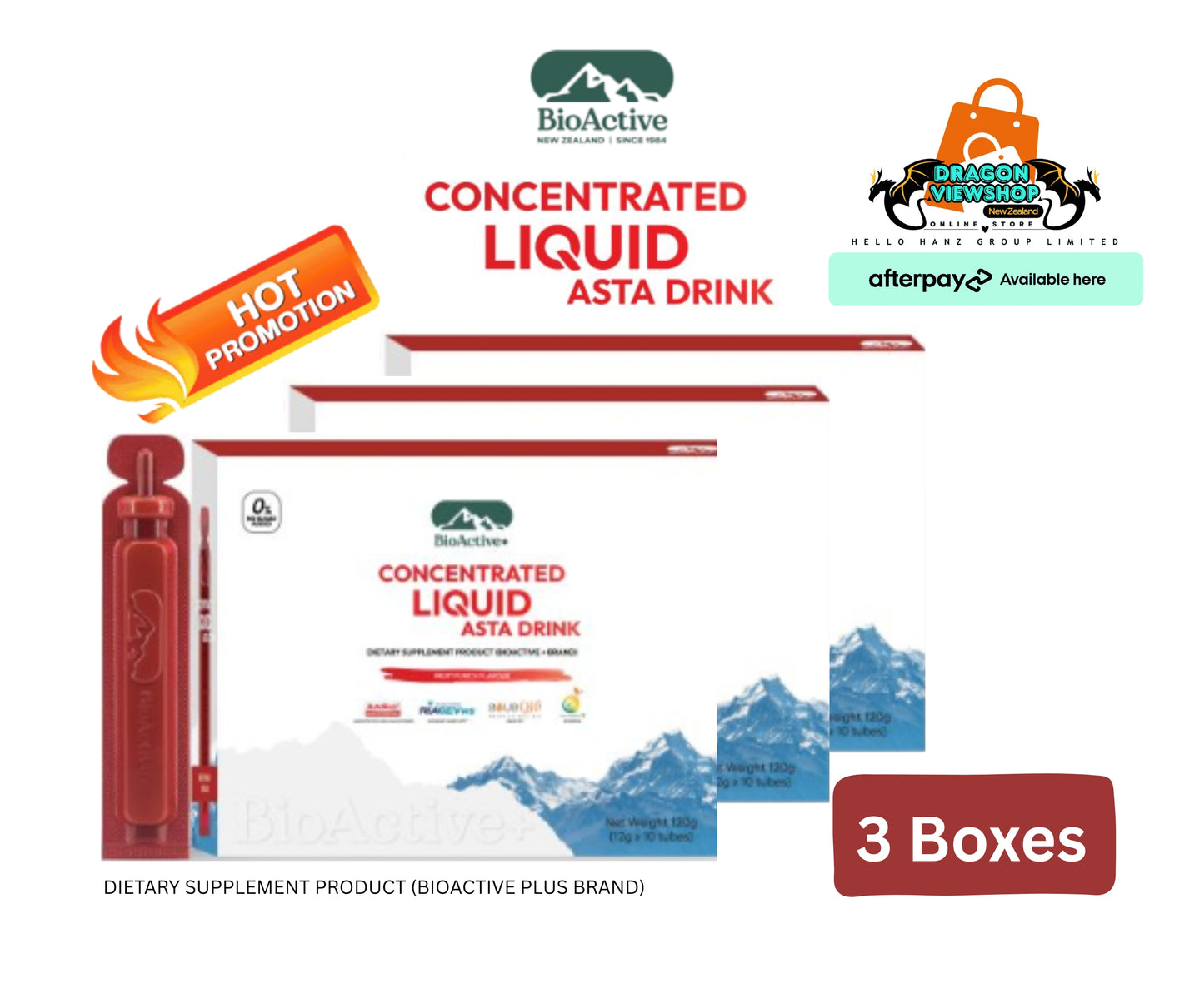 BioActive+ Concentrated Liquid Asta Drink 3 Box