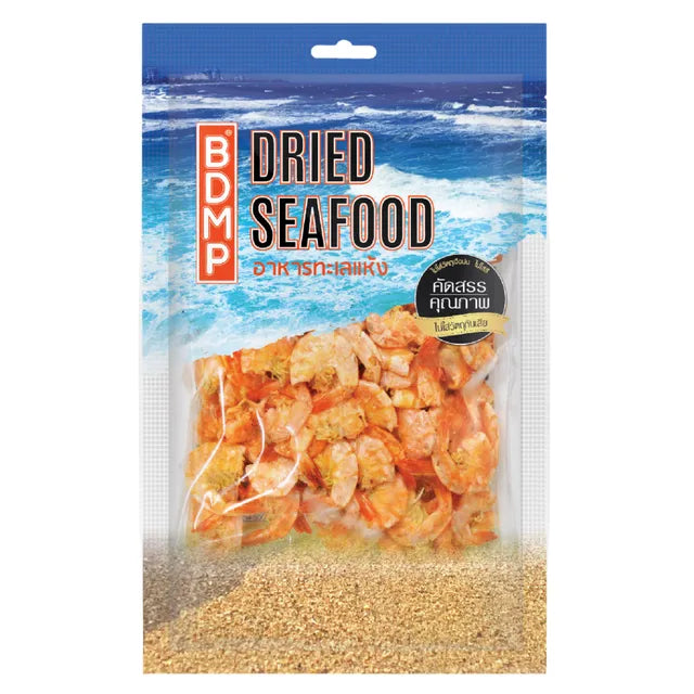 BDMP Dried Black Tiger Shrimp (Large Size) 100g (1 Pack)| BDMP กุ้งแห้ง กุ้งขาวแห้ง (กุ้งกุลาใหญ่) น้ำหนัก 100 กรัม 1 แพ็ค