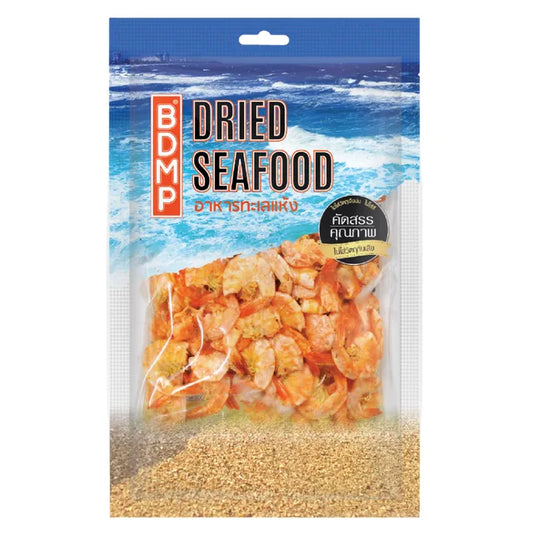 BDMP Dried Black Tiger Shrimp (Large Size) 100g (1 Pack)| BDMP กุ้งแห้ง กุ้งขาวแห้ง (กุ้งกุลาใหญ่) น้ำหนัก 100 กรัม 1 แพ็ค