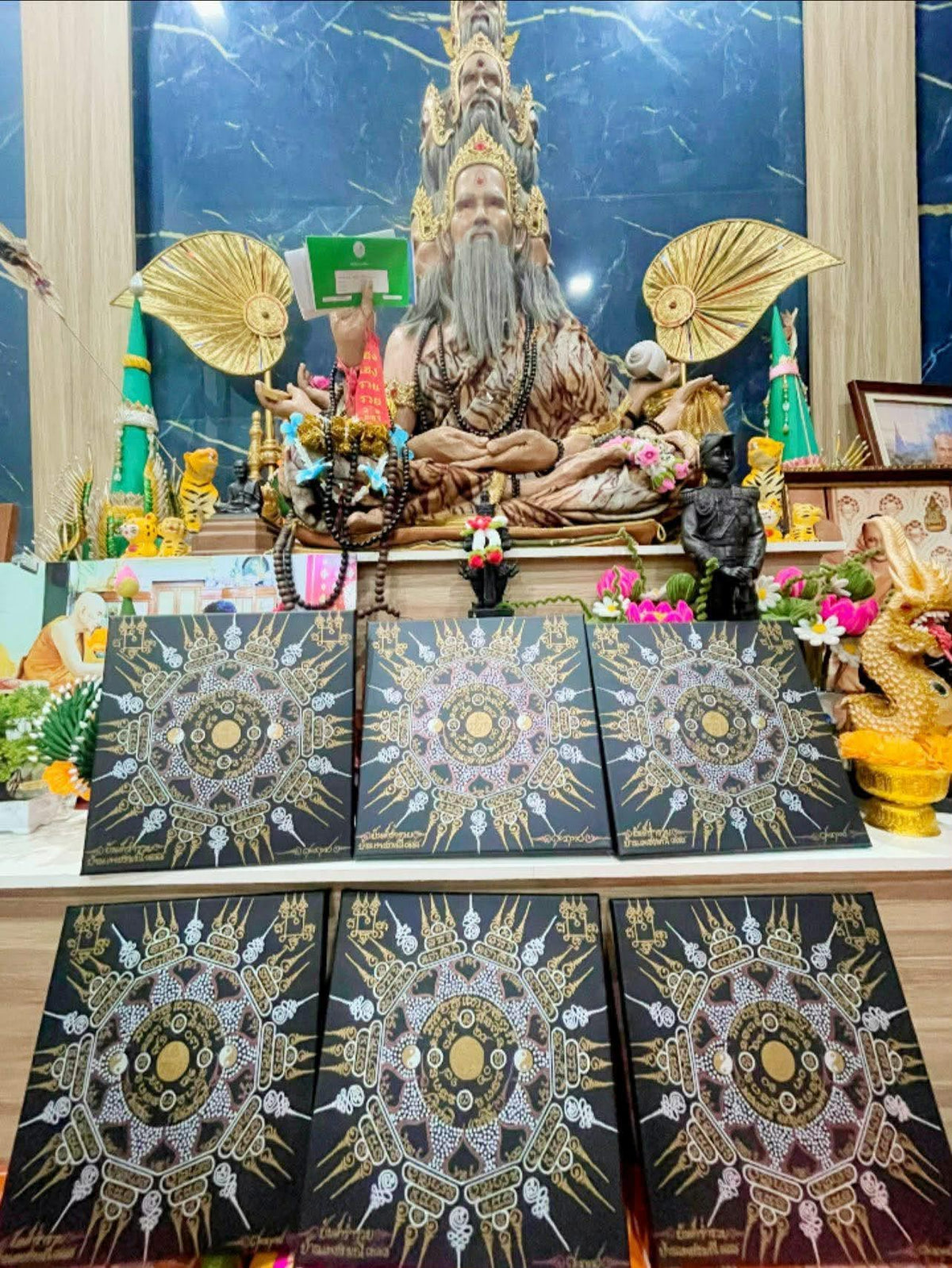 Yantra Ram Ruay 888 – Personalised Thai Sacred Yantra with Frame | ยันต์ร่ำรวย 888 เฉพาะบุคคล พร้อมกรอบ