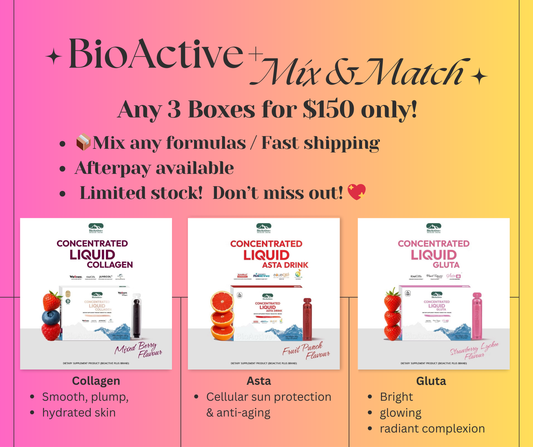 👉 BioActive+ Mix and Match Any 3 Boxes for $150 only!